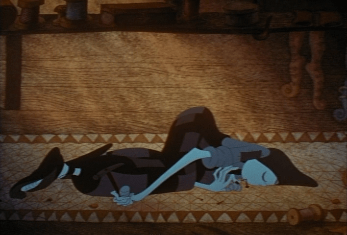 Кадр из мультфильма "Вор и сапожник" (1993)