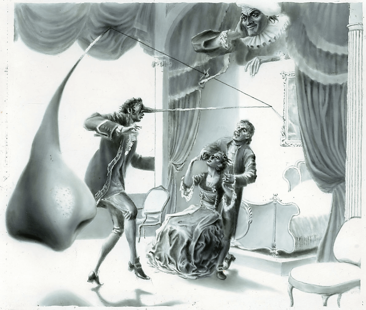 Иллюстрация С.А. Чайкуна к новелле Э.Т.А. Гофмана «Выбор невесты»