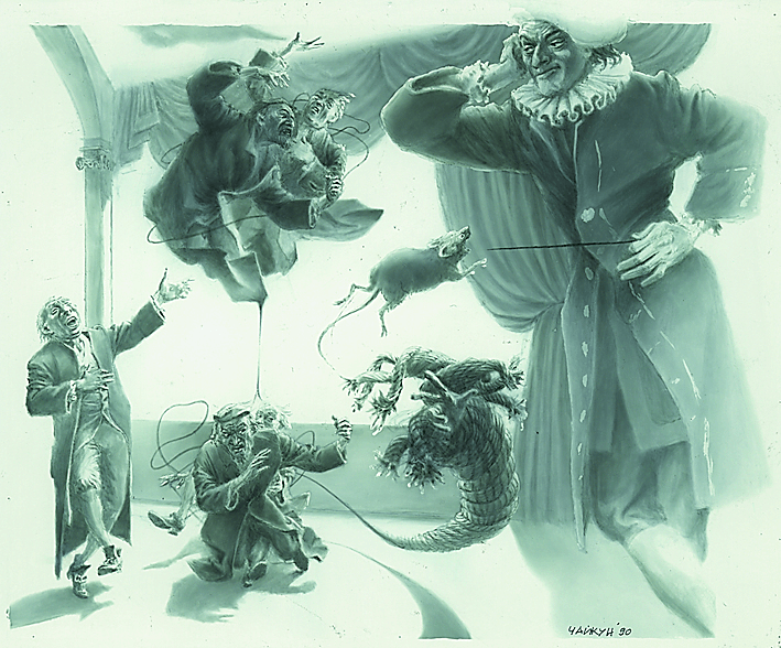 Иллюстрация С.А. Чайкуна к новелле Э.Т.А. Гофмана «Выбор невесты»