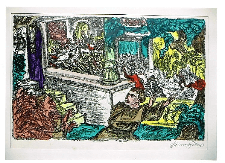 Иллюстрация Франца фон Зюлова (Franz von Zülow) к роману Э.Т.А. Гофмана «Эликсиры дьявола»