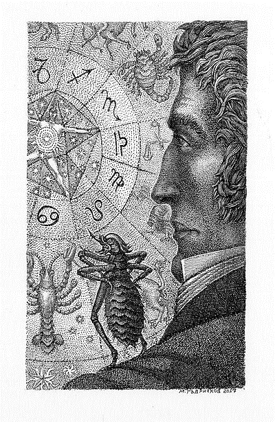 Иллюстрация М. А. Гавричкова к сказке Э.Т.А. Гофмана «Повелитель блох»