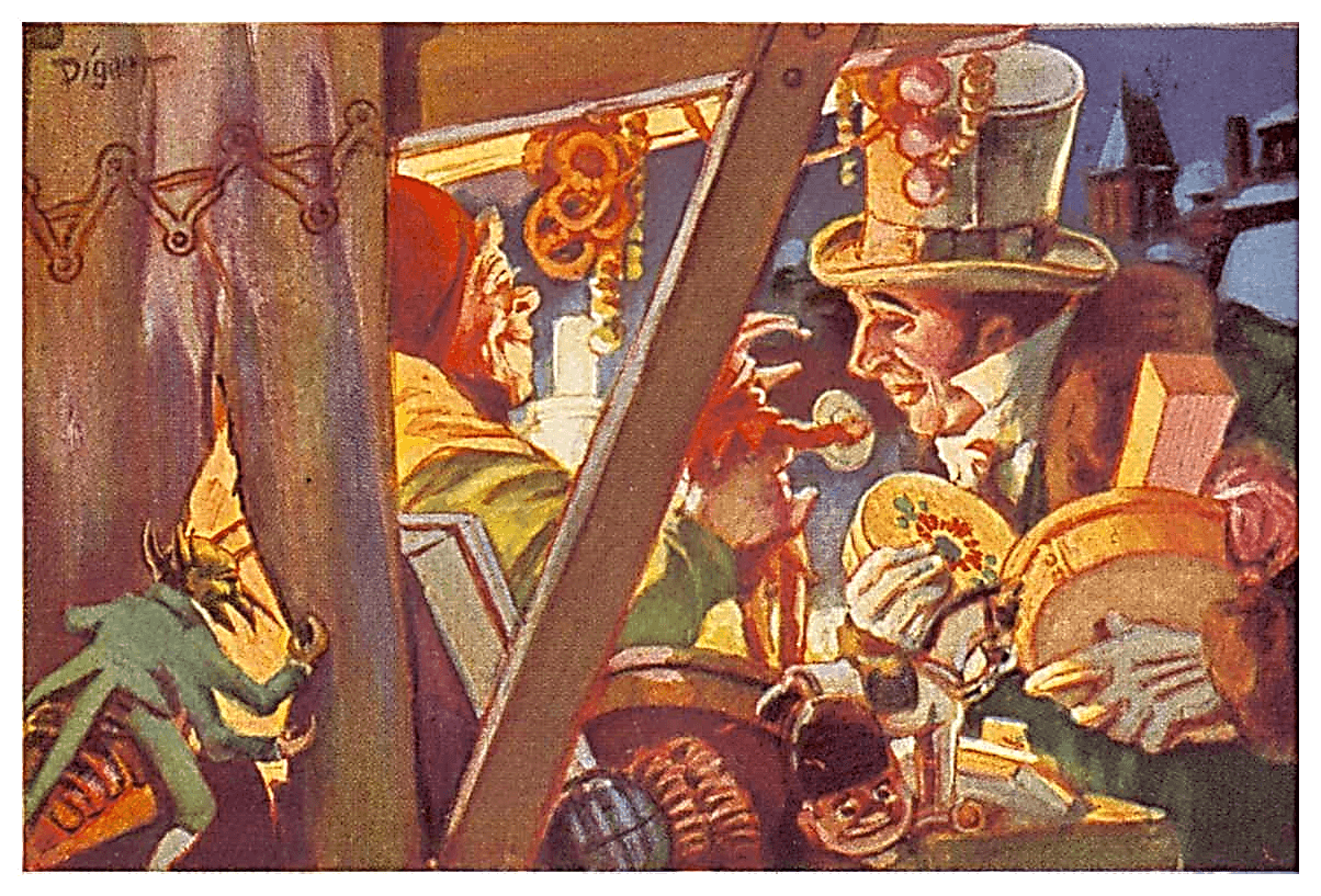 Иллюстрация Стефана Марта к сказке Э.Т.А. Гофмана «Повелитель блох»
