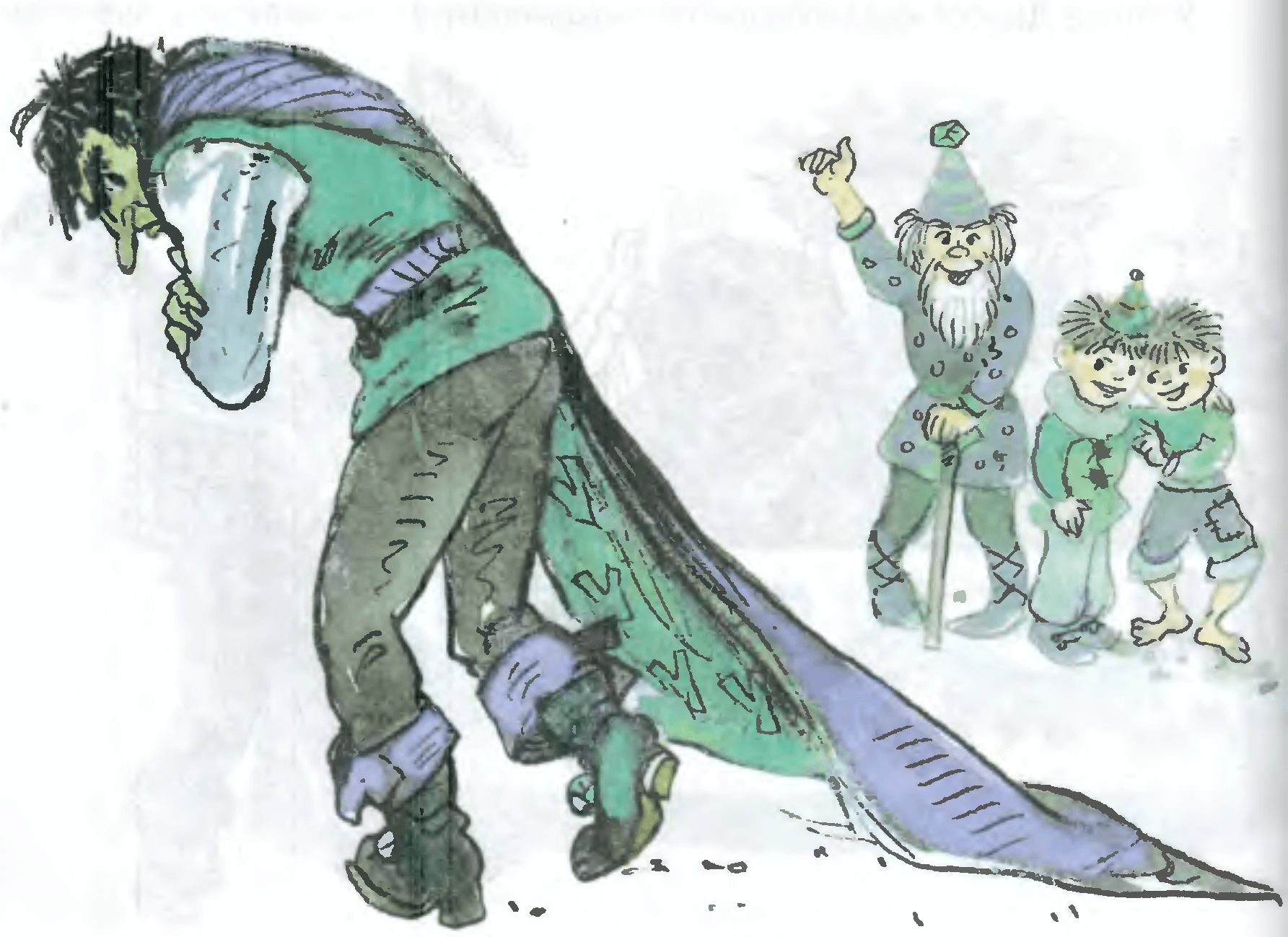 Иллюстрация Л.В. Владимирского к сказке А.М. Волкова «Урфин Джюс и его деревянные солдаты»