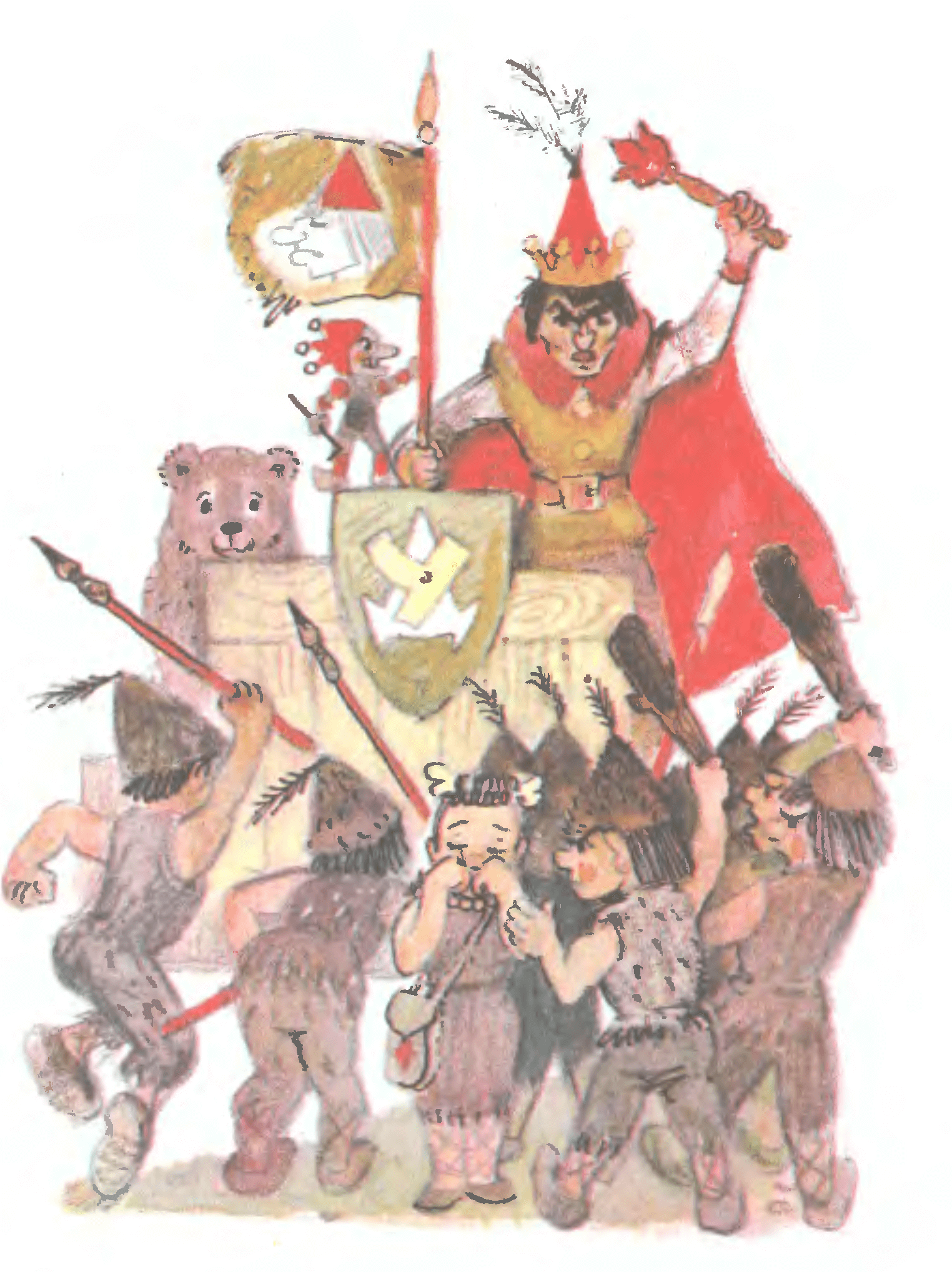 Иллюстрация Л.В. Владимирского к сказке А.М. Волкова «Огненный бог марранов»